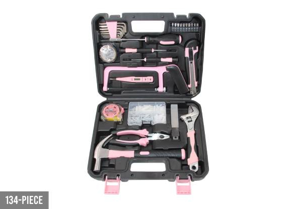 The Pink Tradie Tool Range - Option for 134-Piece, 148-Piece or Tool Belt