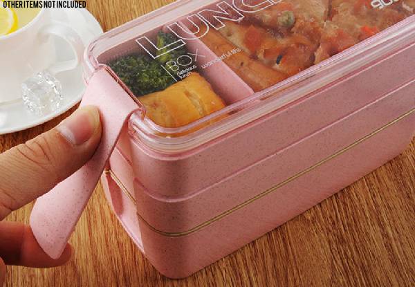 Three-Layered Lunch Box Set - Option for Two Sets with Free Delivery