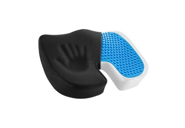 Orthopedic Seat Cushion Memory Foam Pillow with Cool Gel Pad