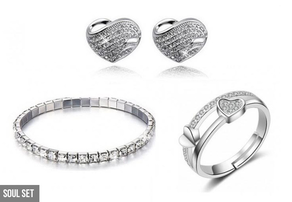 Three-Piece Jewellery Set - Four Options Available with Free Delivery