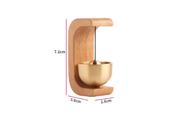Two-Piece Japanese Wooden Entrance Wind Chimes