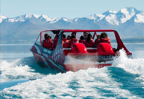 45-Minute Lake Tekapo Jet Boat Tour - Options up to Ten People Available