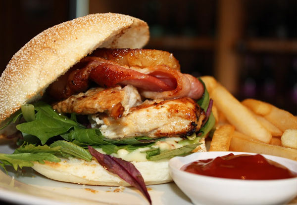 $22 for Any Two Burgers with Fries & Dipping Sauces (value $32)