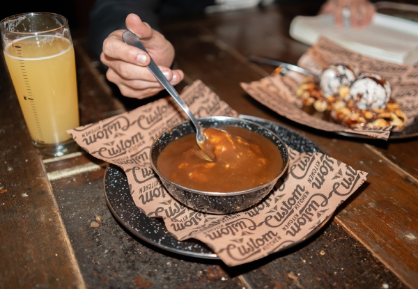 One-Hour Sweet Axe Throwing Experience & Waffles or Shared Plate at Panhead Brewtown - Options for Two, Four or Six People