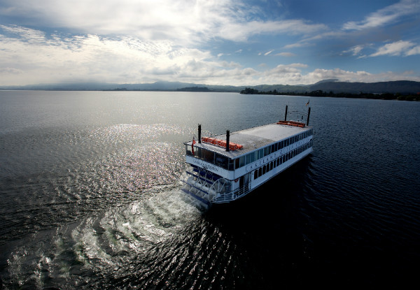 Coffee Cruise for Two Upon the Beautiful Lake Rotorua - Options Available for Four People, Extra Adults & Extra Children