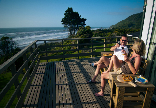 One-Night TranzAlpine Getaway with Gold Star Boutique Seaside Accommodation for Two People incl. Rental Car Hire, Spa Pool Access, WiFi & Breakfast - Option for Two-Nights