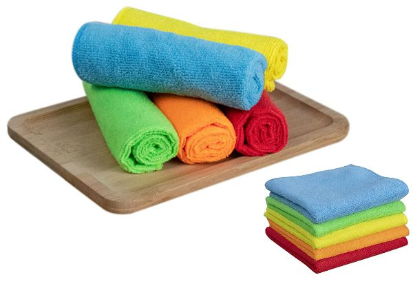 10-Piece Microfibre Cleaning Cloth Set - Option for Two-Set