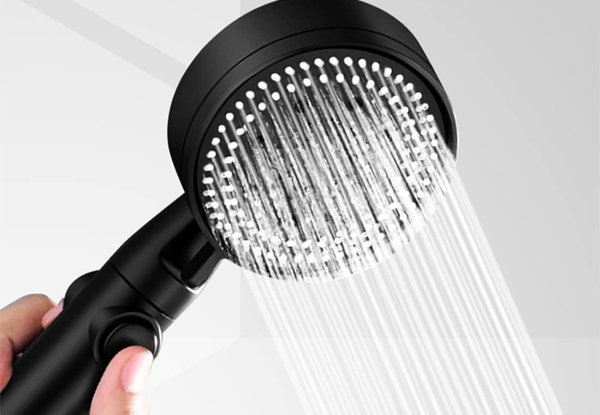 High-Pressure Shower Head with Five Spray Modes - Two Colours Available