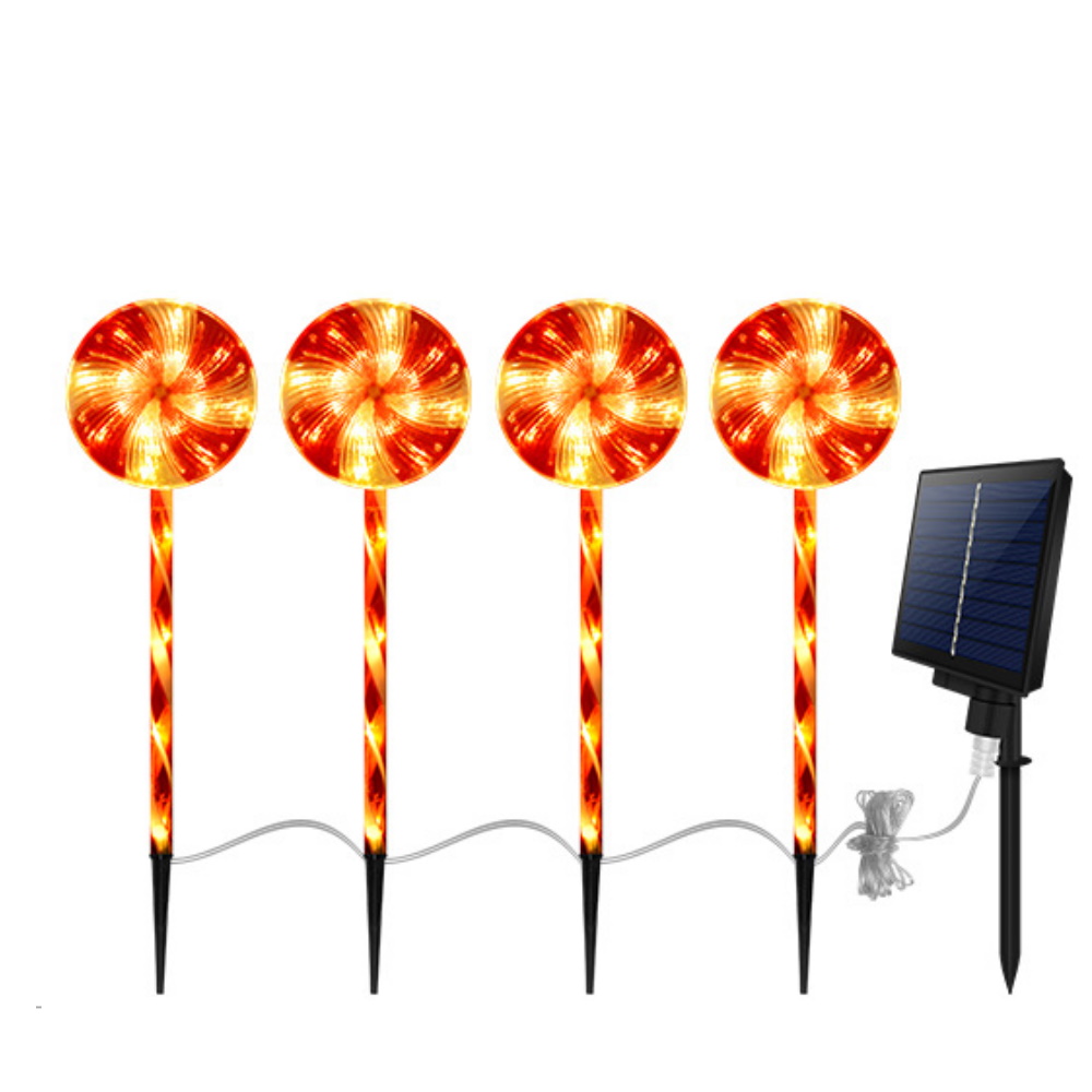 Four-Pack Lollipops Solar Power Pathway Light