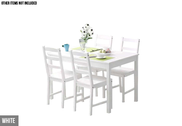 Nordic Pine Wood Dining Set - Two Colours Available