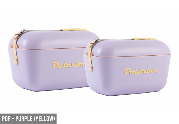 Polarbox Retro Vintage Cooler - Available in Two Styles, Five Colours & Two Sizes