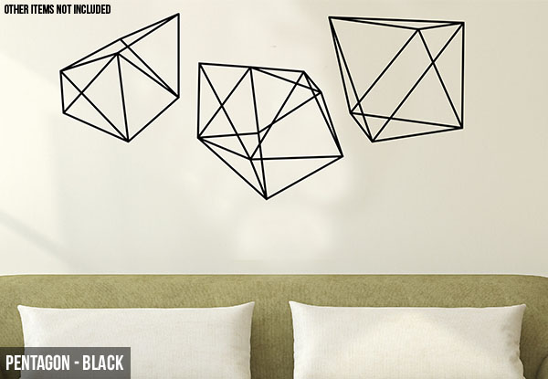 Geometric Wall Decal - Six Designs Available with Free Delivery