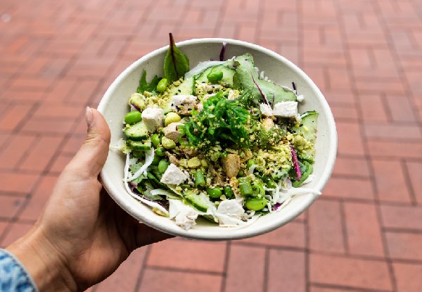 Healthy Regular Green Bowl with a Japanese Twist for One Person - Britomart & Takapuna Locations
