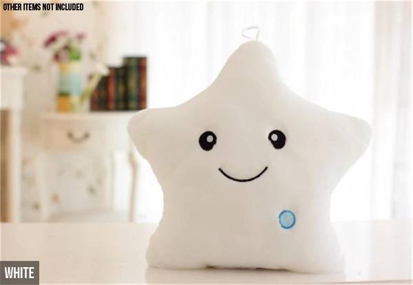 LED Star Pillow - Five Colours Available