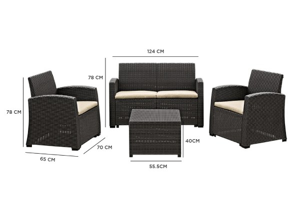 Four-Piece Kola Outdoor Lounge