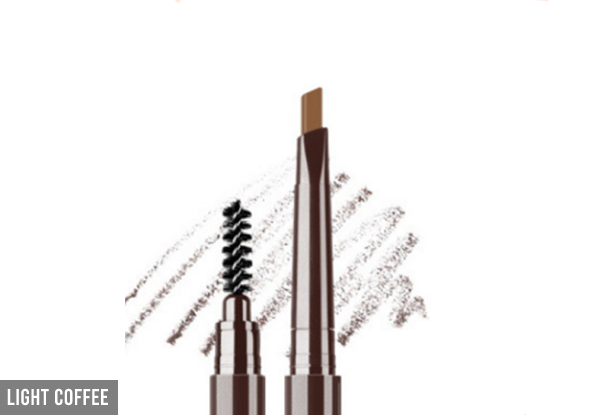 Ten-Piece Water Resistant Eyebrow Pencil with Brush - Available in Five Options
