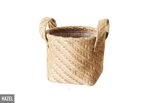 Jute Woven Basket Home Storage Range - Available in Two Colours & Two Sizes
