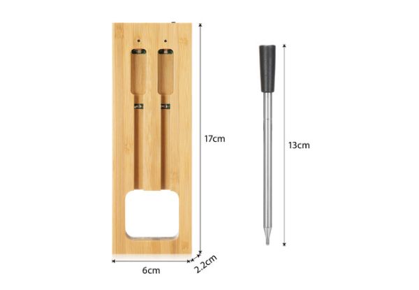 91m Wireless BBQ Food Thermometer with Two Probes