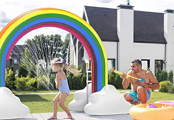 Extra Large Outdoor Inflatable Rainbow Sprinkler