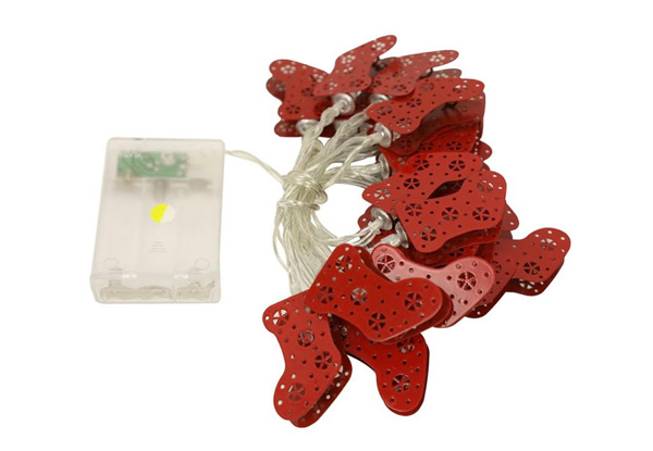 20LED Red Christmas Stocking String Light with Free Delivery