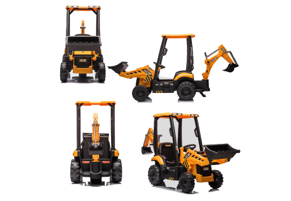 Kids 12V Electric RC Ride-On Excavator Toy