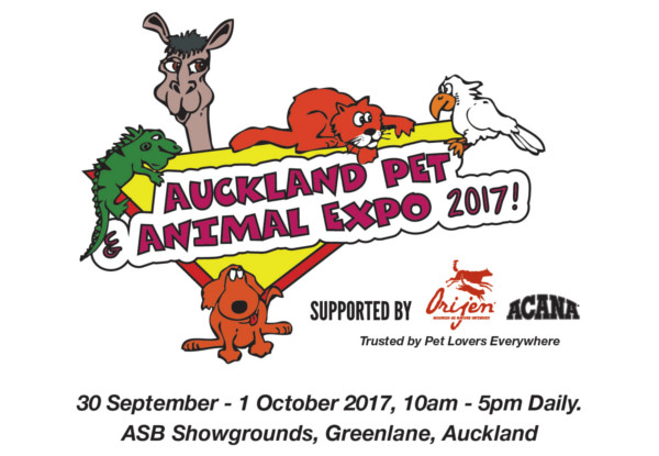 One Adult Ticket to the Auckland Pet & Animal Expo, ASB Showgrounds, Greenlane 30th September & 1st October