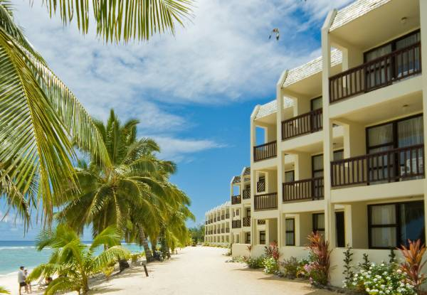 Per-Person, Twin-Share, Five-Night Rarotongan Getaway in a Standard Room incl. Return Airport Transfers, Tropical Daily Breakfast, WiFi Credit, Use of Hotel Amenities & Activities - Option for Beachfront Deluxe Suite