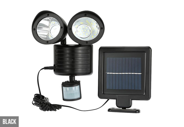 Solar Powered 22-LED Motion Sensor Light - Two Colours Available