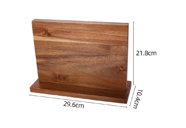 Double-Sided Wooden Magnetic Knife Block Holder