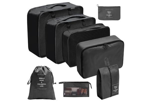 Eight-Piece Luggage Packing Cube Set