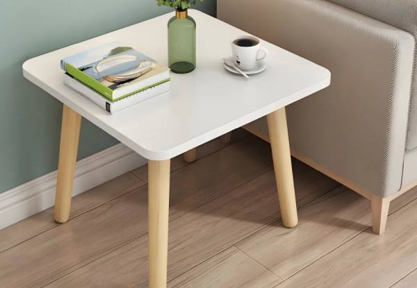 Square 40cm Side Coffee Table - Available in Three Colours