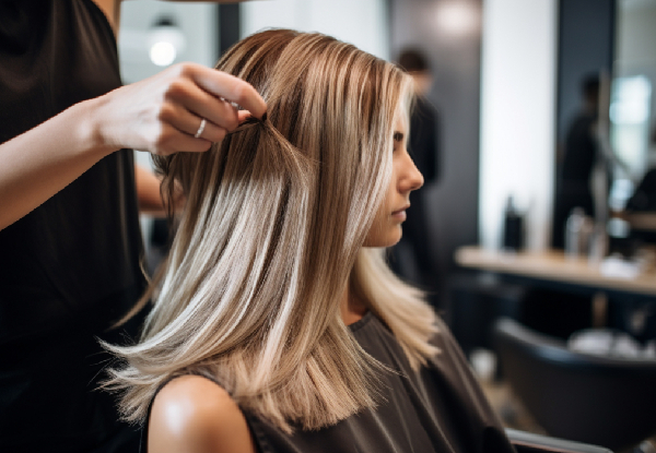 Rejuvenating Hair Package for One incl. Cut, Treatment, Blow Dry & Iron Finish - Options for Half-Head of Foils or Global Colour
