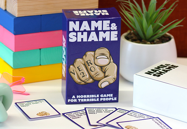 Name & Shame Card Game - Elsewhere Pricing $49.99