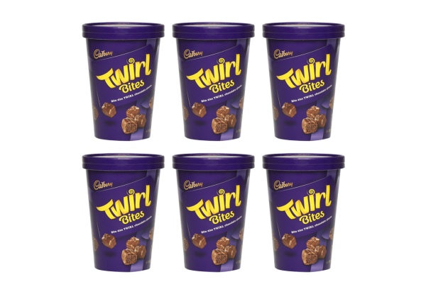 Six-Pack of Cadbury Twirl Bites 300g Tub