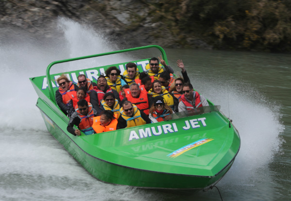 Jet Waiau Gorge One Adult Amuri Jet Ride - Option for a Child Pass