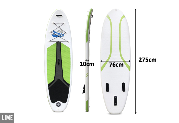 Inflatable 9ft Stand Up Paddleboard - Two Colours Available