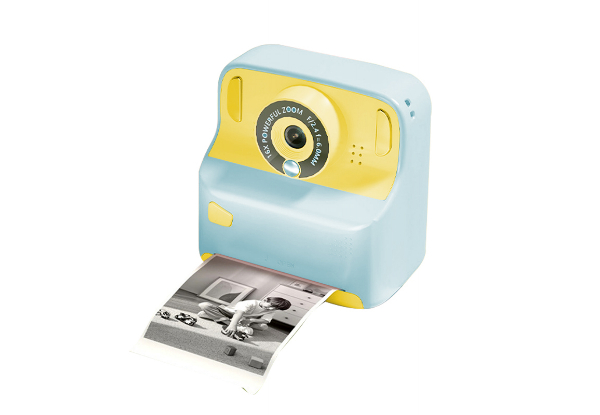 Kids Instant Print Camera with 32GB Memory Card - Available in Three Colours & Option for Two-Pack