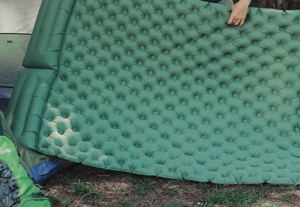 Inflatable Sleeping Mat with Pillow Built-in Pump - Two Colours Available