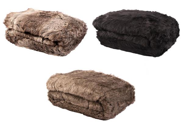 Faux Fur Throw - Three Styles Available