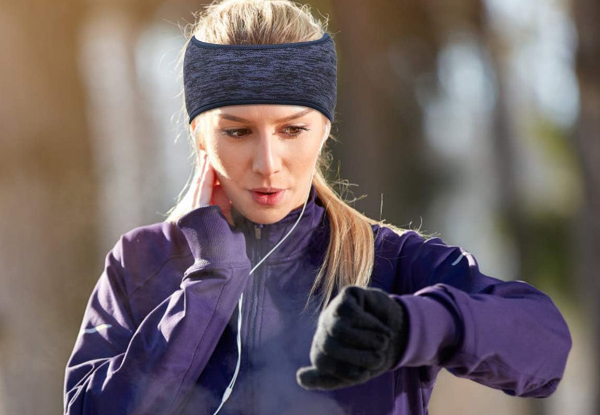Two-Piece Ear Warmer Headband with Ponytail Hole - Available in Two Options