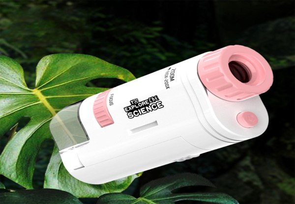 High-Resolution Handheld Microscope for Kids - Two Colours Available