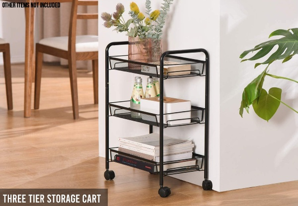 Utility Rolling Storage Cart - Two Sizes Available
