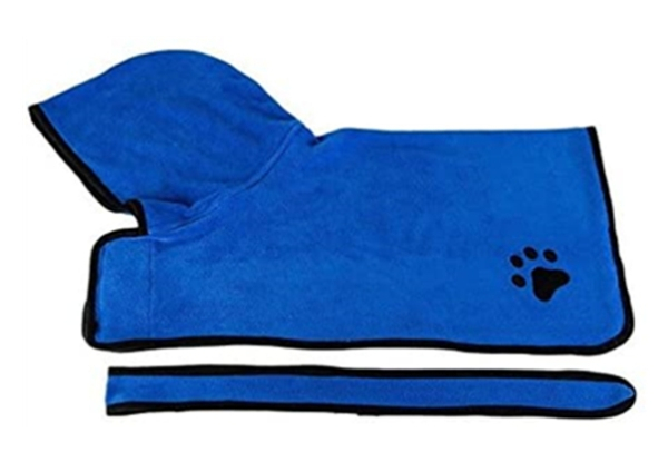 Fast-Dry Absorbing Pet Towel Robe - Two Colours & Four Sizes Available