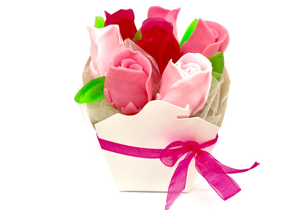 Rose Bouquet Soap Set