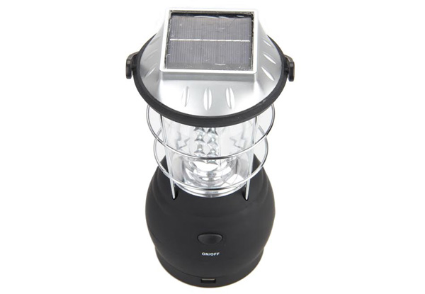 LED Solar Powered Rechargeable Camping Lantern with Free Metro Delivery