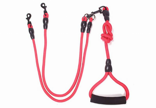 Dual Dog Leash - Two Colours & Two Sizes Available