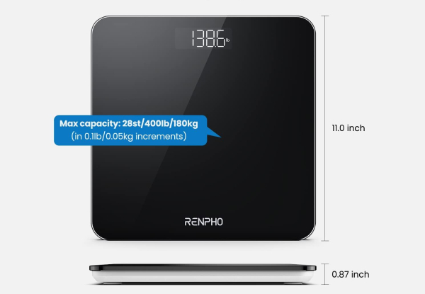 Renpho Digital Bathroom Scale Black