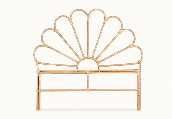 Rattan Petal Bed Headboard - Three Sizes Available