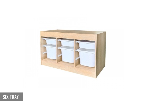 Ebba Kids Storage Shelf with Trays - Two Options Available