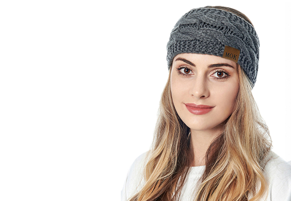 Three-Pack of Women's Knitted Fleece Lined Headbands - Two Options Available
